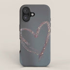 I LOVE YOU | glitter | love | heart | lipstick | mirror | collage | fashion | glam | pink | cute | art | wall | photo  iPhone Case Gallery Image 1