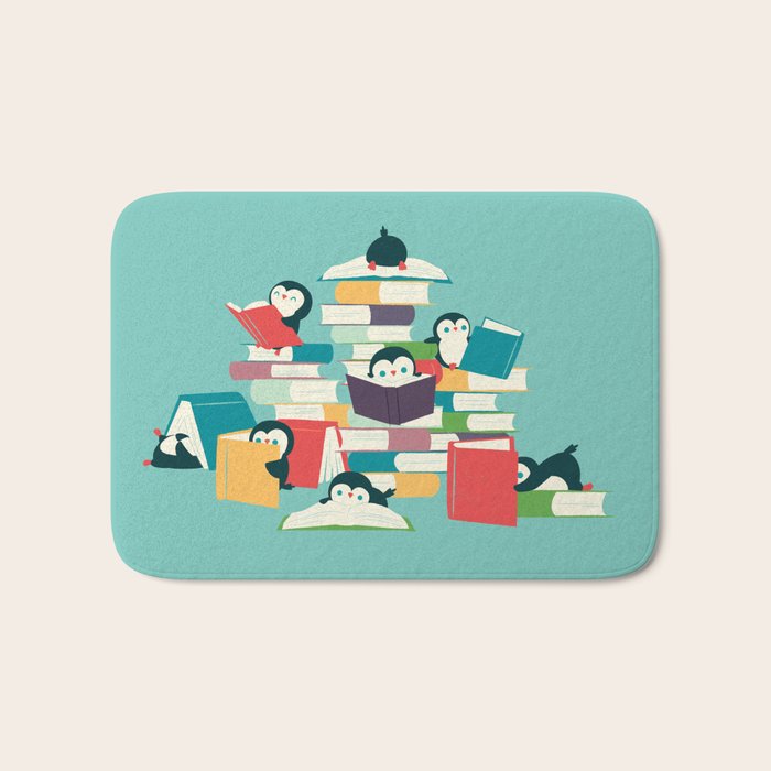 Reading Penguins Bath Mat Gallery Image 1
