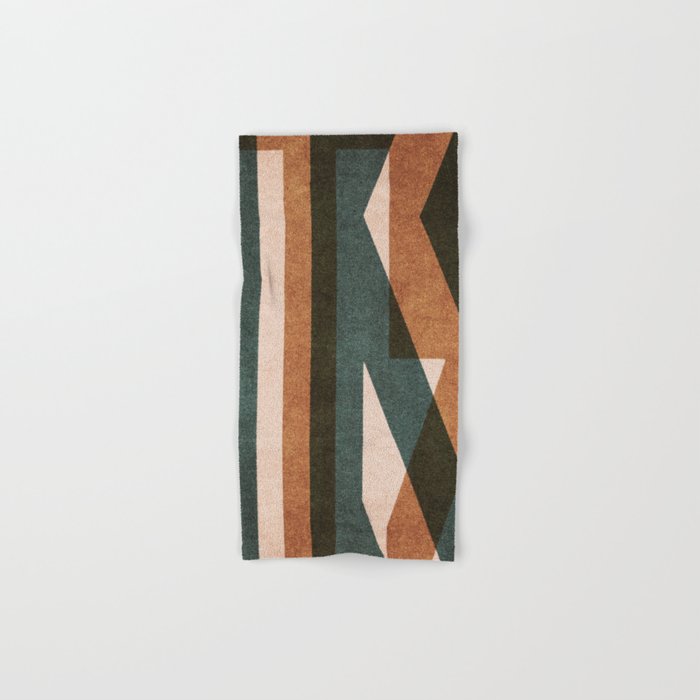ABSTRACT ALPHABET / Decorative K Bath Towel Gallery Image 1