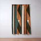 ABSTRACT ALPHABET / Decorative K Window Curtain Gallery Image 3