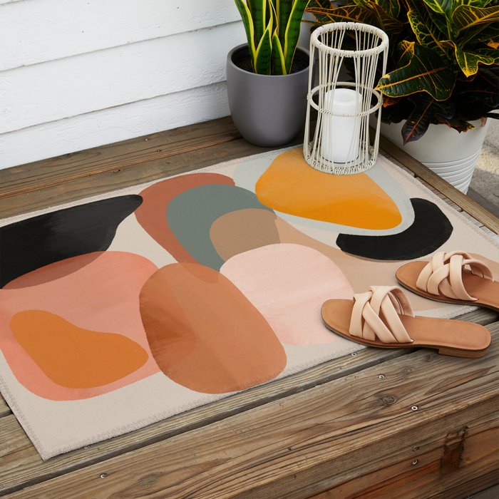 Modern Abstract Art 145 Outdoor Rug Gallery Image 2