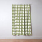 Clovers XXVIII Natural Green Botanical Pattern Window Curtain Gallery Image 3