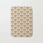 Retro Rainbow Flowers Bath Mat Gallery Image 1