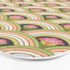 Retro Rainbow Flowers Bath Mat Gallery Image 3