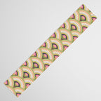 Retro Rainbow Flowers Table Runner Gallery Image 3