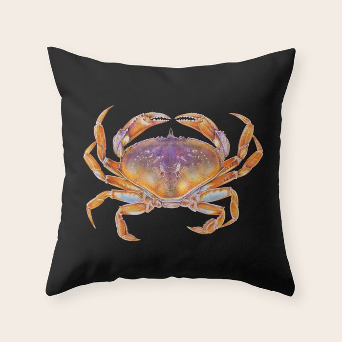 Dungeness crab Throw Pillow Gallery Image 6