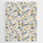 Spring Wildflowers, Floral Prints, Yellow and Gray Jigsaw Puzzle Gallery Image 1