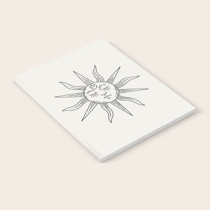 Boho Sun Drawing V Notebook Gallery Image 1
