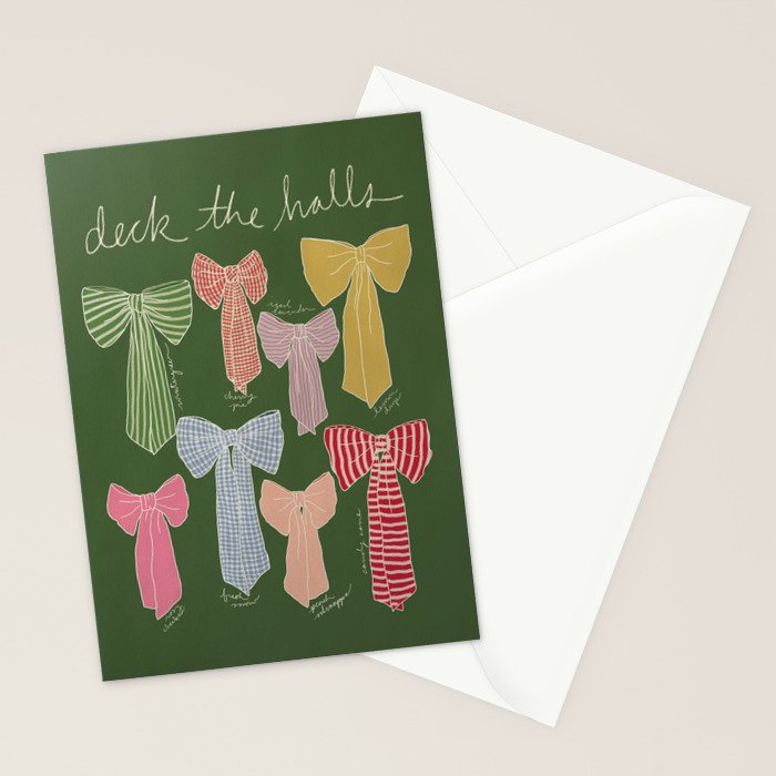 Pattern Bows Stationery Card Gallery Image 2