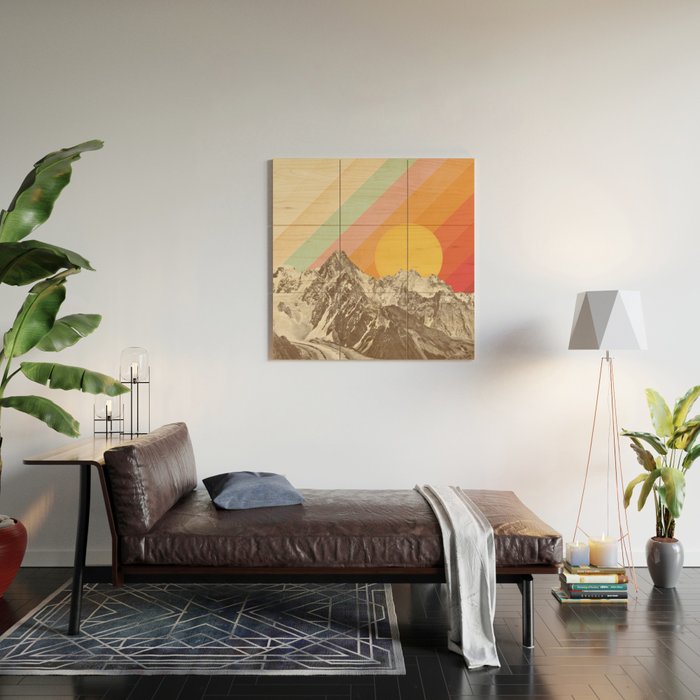 Mountainscape 1 Wood Wall Art Gallery Image 2
