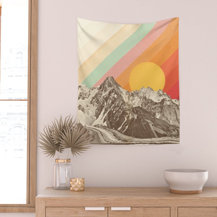 Mountainscape 1 Wall Tapestry Gallery Image 2