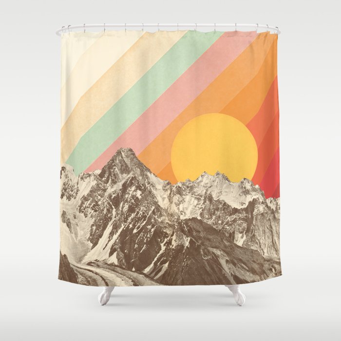 Mountainscape 1 Shower Curtain Gallery Image 1