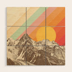 Mountainscape 1 Wood Wall Art Gallery Image 1