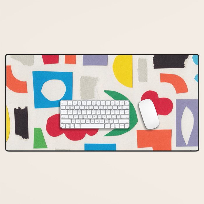 Playful Collage #3 Desk Mat Gallery Image 1