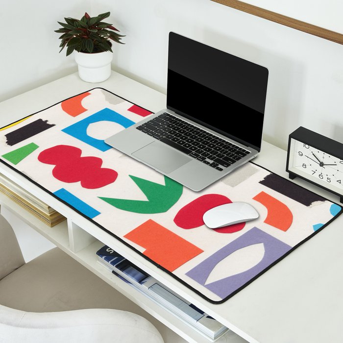 Playful Collage #3 Desk Mat Gallery Image 2