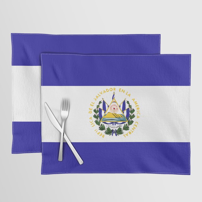 El Salvador flag emblem Placemat Gallery Image 1