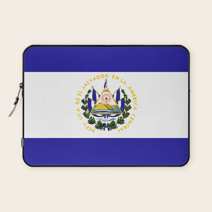 El Salvador flag emblem Laptop Sleeve Gallery Image 1