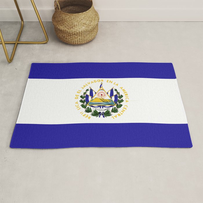 El Salvador flag emblem Rug Gallery Image 1