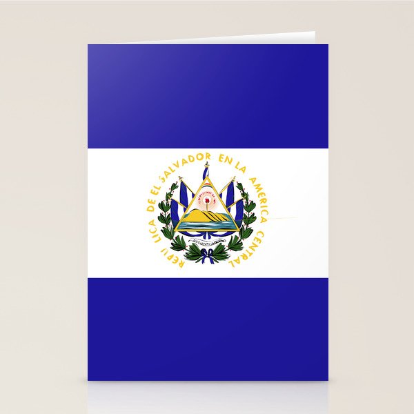 El Salvador flag emblem Stationery Card Gallery Image 1