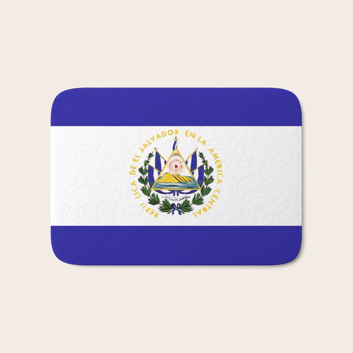 El Salvador flag emblem Bath Mat Gallery Image 1