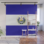 El Salvador flag emblem Wall Mural Gallery Image 1