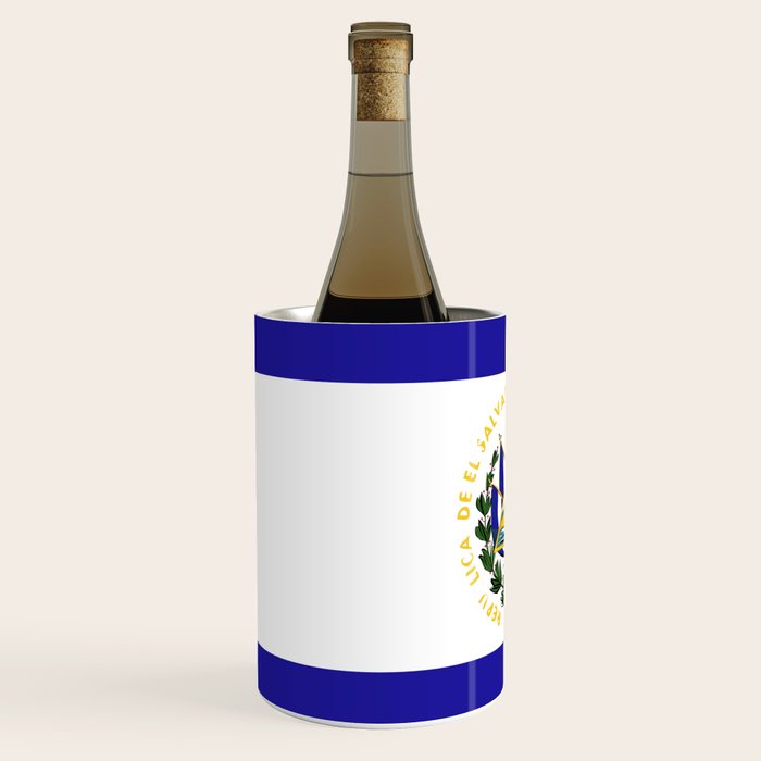 El Salvador flag emblem Wine Chiller Gallery Image 2