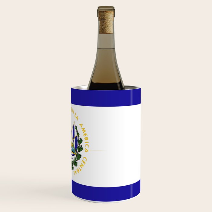El Salvador flag emblem Wine Chiller Gallery Image 3