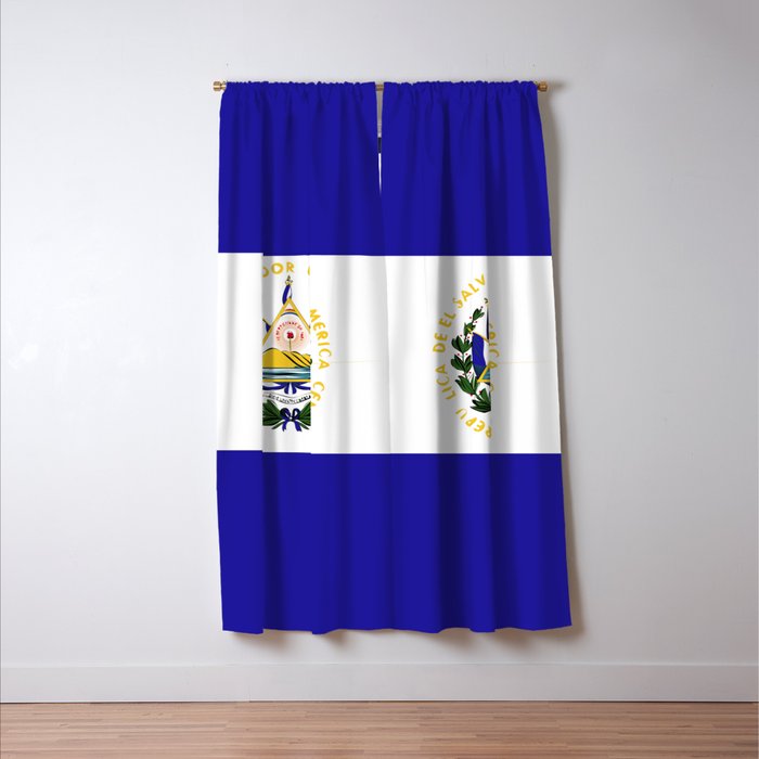 El Salvador flag emblem Window Curtain Gallery Image 3