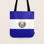 El Salvador flag emblem Tote Bag Gallery Image 1