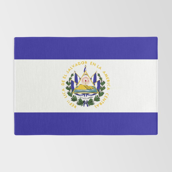 El Salvador flag emblem Rug Gallery Image 2