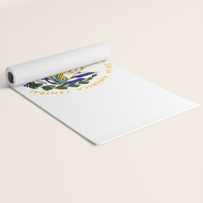 El Salvador flag emblem Yoga Mat Gallery Image 2