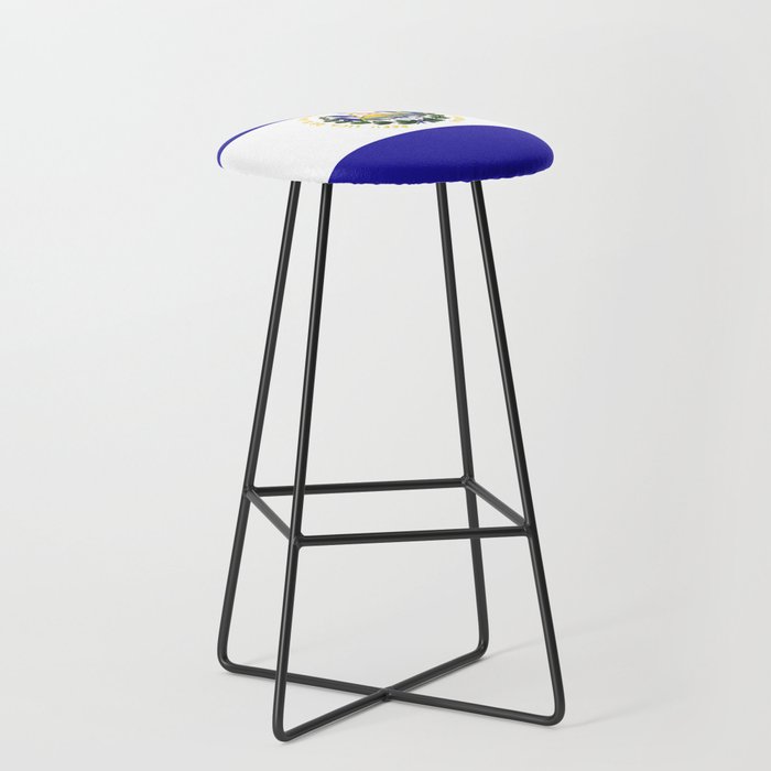 El Salvador flag emblem Stool Gallery Image 1