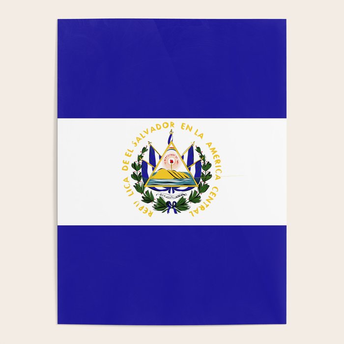 El Salvador flag emblem Poster Gallery Image 4