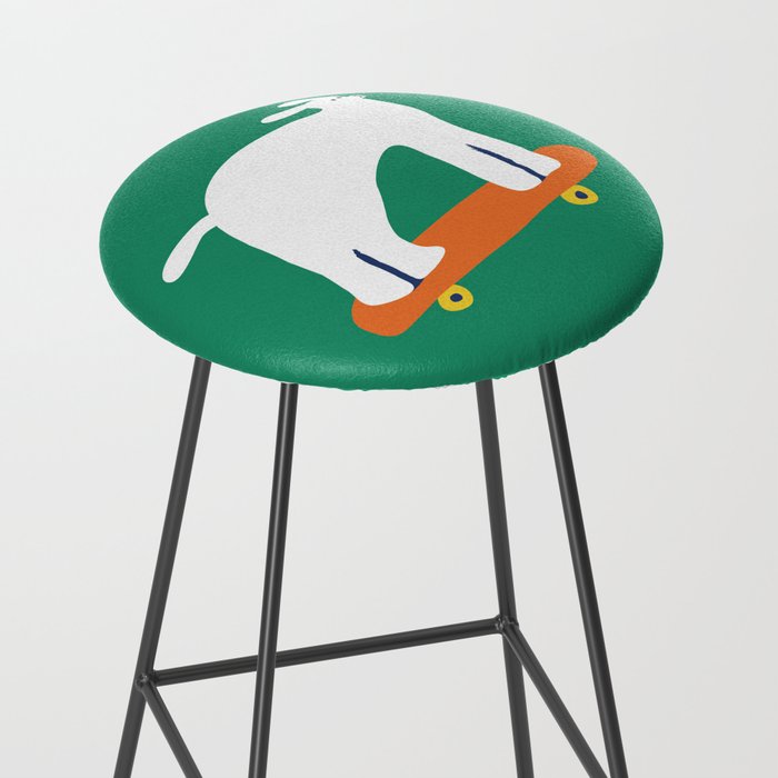 Poodle dog on skateboard Stool Gallery Image 2
