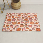 Flower Pumpkin Print Rug Gallery Image 1