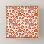 Flower Pumpkin Print Mini Art Print Gallery Image 1