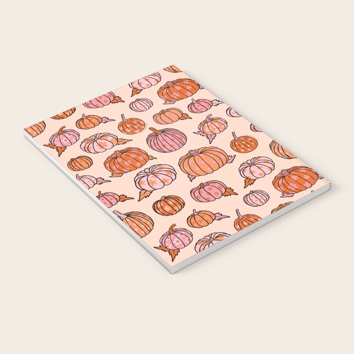 Flower Pumpkin Print Notebook Gallery Image 3