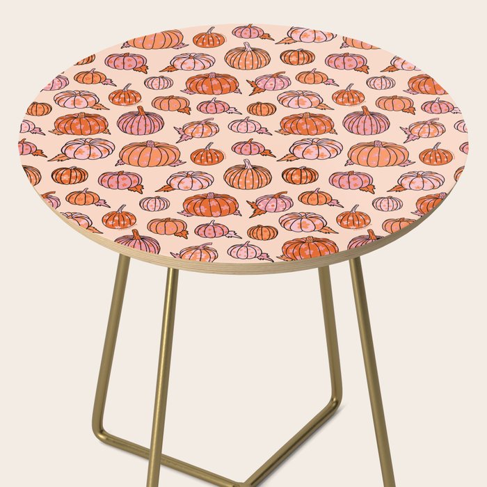 Flower Pumpkin Print Side Table Gallery Image 2