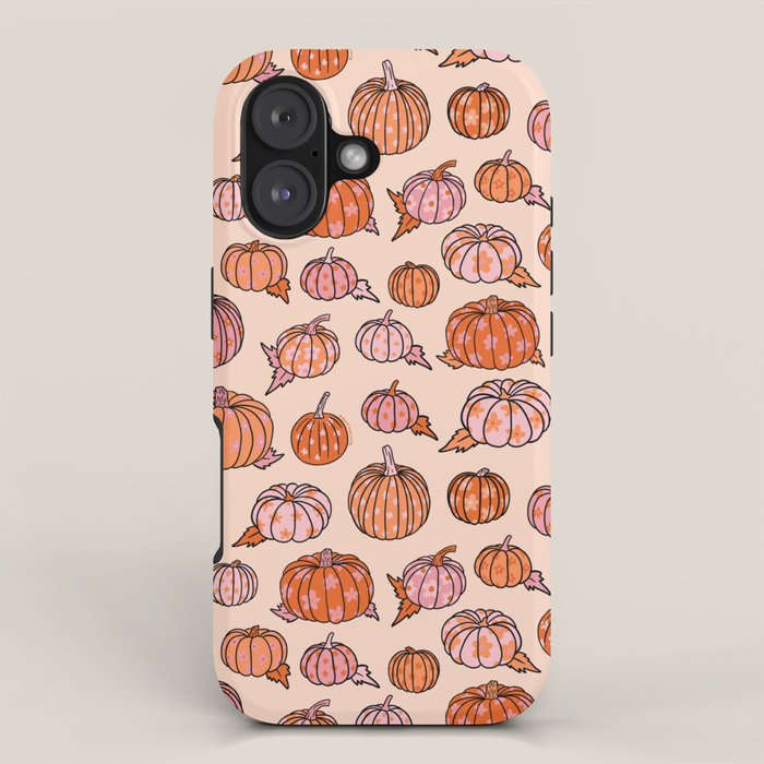 Flower Pumpkin Print iPhone Case Gallery Image 1