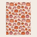 Flower Pumpkin Print Poster Gallery Image 4