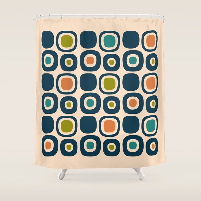 Mid Century Modern Scandinavian Abstract 322 Shower Curtain Gallery Image 1