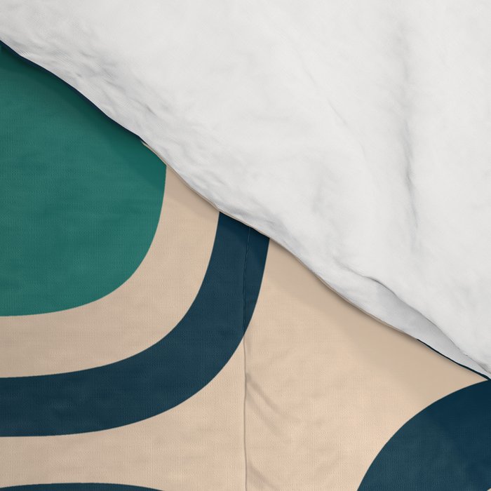 Mid Century Modern Scandinavian Abstract 322 Comforter Gallery Image 4