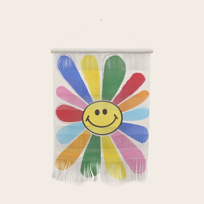 Smiley Hippie Daisy Wall Hanging Gallery Image 1