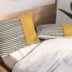 Sunshine Color Field Rothko Inspired Abstract Mid Century Modern Geometric Pattern Pillow Sham Gallery Image 2