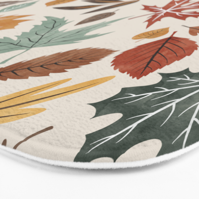 Autumn leaves fall IU Bath Mat Gallery Image 3
