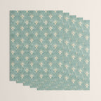 Art Deco Fans Pattern in Teal Wrapping Paper Gallery Image 3