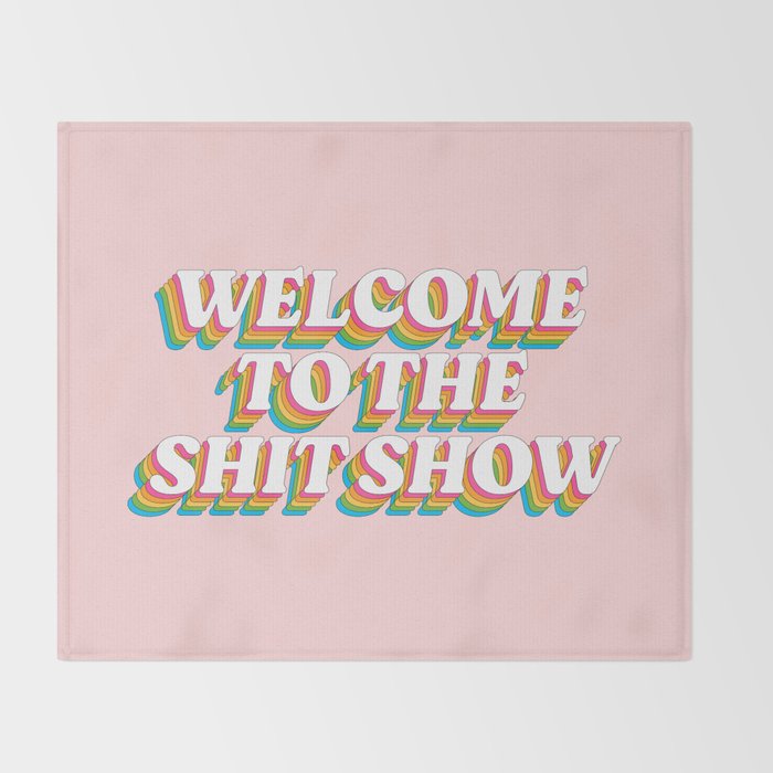 Welcome To The Shitshow: The Rainbow Edition Throw Blanket Gallery Image 2
