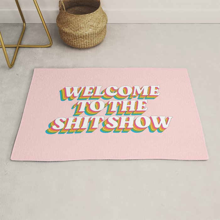 Welcome To The Shitshow: The Rainbow Edition Rug Gallery Image 1