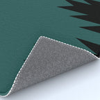 Geometric Southwestern Minimalism - Teal Green Rug Gallery Image 4