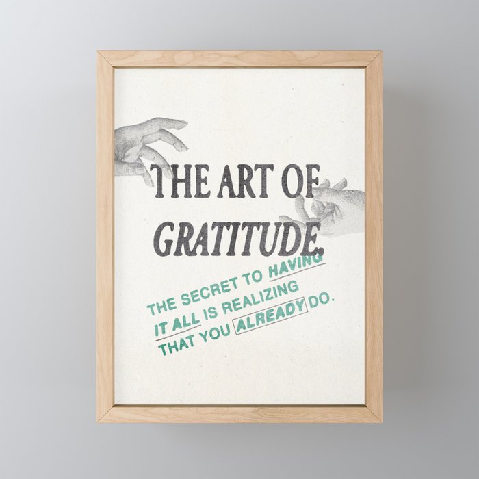 The Art of Gratitude Mini Art Print Gallery Image 1